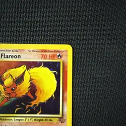 Pokemon TCG Flareon Jungle 3/64 Holo Unlimited Holo Rare WOTC LP/NM - Image 3