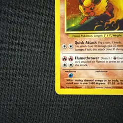 Pokemon TCG Flareon Jungle 3/64 Holo Unlimited Holo Rare WOTC LP/NM - Image 5
