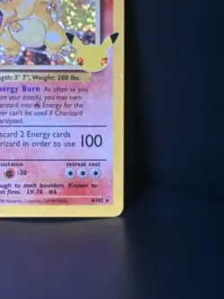 2021 POKEMON SWSH CELEBRATIONS CLASSIC COLLECTION #4/102 CHARIZARD HOLO RARE - Image 5
