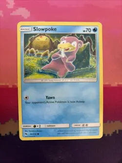 Pokemon Card Slowpoke Lost Thunder Common 54/214 Near Mint - Image 1