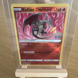 Pokemon Radiant Charizard 011/078 Radiant Rare Holo Pokemon GO Near Mint - Image 2