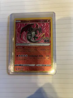 Radiant Charizard 011/078 Pokemon GO Radiant Rare Holo EN 160HP - Image 1