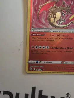 Pokemon Company Radiant Charizard 011/078 Pokemon GO Holo Radiant Rare Eng 2022 - Image 5