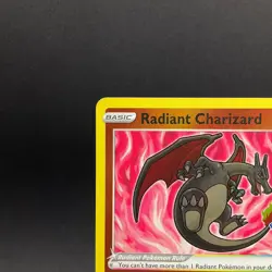 Radiant Charizard 011/078 Pokemon GO Holo Radiant Rare Pokemon Card LP - Image 2