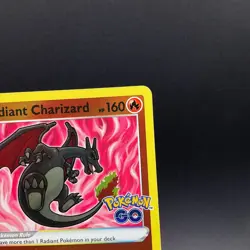 Radiant Charizard 011/078 Pokemon GO Holo Radiant Rare Pokemon Card LP - Image 3