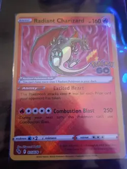 Radiant Charizard 011/078 Pokemon GO Holo - Image 1