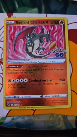 Radiant Charizard 011/078 Pokemon GO Holo - Image 1