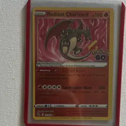 Radiant Charizard 011/078 Pokemon GO Holo Radiant Rare ENG 2022 Pokemon TCG - Image 1
