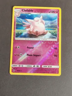 Clefable 40/68 Rare Hidden Fates Pokemon Near Mint - Image 1