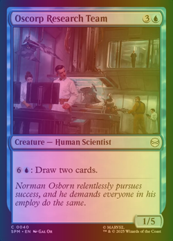 MTG #40 *FOIL* Oscorp Research Team Marvel's Spider-Man (SPM) NM Card - Image 1