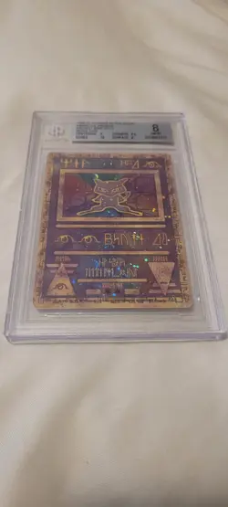 1999-2002 Pokemon Movie Promos Ancient Mew Holo BGS Beckett 8 - Image 3