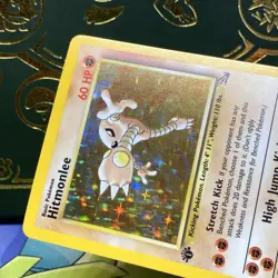 Pokemon TCG Hitmonlee 7/62 Fossil 1st Edition Holo Rare LP + NM - - Image 4