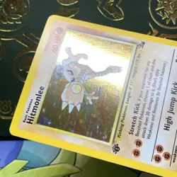 Pokemon TCG Hitmonlee 7/62 Fossil 1st Edition Holo Rare LP + NM - - Image 5