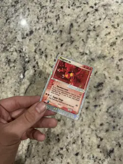 Pokemon TCG Magmar ex 100/109 Ruby and Sapphire Ultra Rare EX Holo English 2003 - Image 3