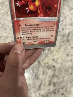 Pokemon TCG Magmar ex 100/109 Ruby and Sapphire Ultra Rare EX Holo English 2003 - Image 4