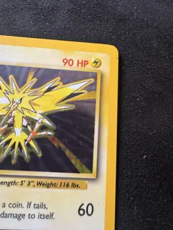 Pokemon TCG Zapdos Base Set Holo Unlimited Rare Card 16/102 - Image 4