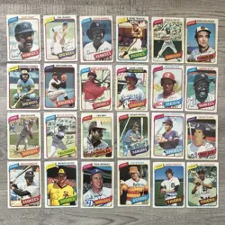 1980 Topps Baseball 500+ Singles NO DUPES RC Stars Legends Future HOFU See Pics - Image 1