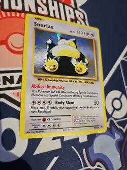 Pokemon TCG Snorlax Holo Black Star Promo Card XY179 2016 Evolutions - Image 1