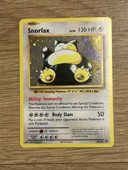 Pokemon TCG Snorlax XY179 Black Star Promo 2016 Holo Card - Image 1