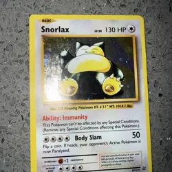 Pokemon TCG Snorlax XY179 Black Star Promo 2016 Holo Card - Image 3