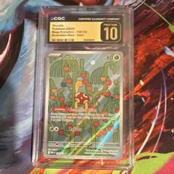 CGC Pristine 10 Shuckle Illustration Rare Holo Me01 Mega Evolution 136/132 2025 - Image 1