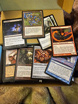 Magic: The Gathering Wizards Mixed Card Lot w/ Storage Box. MTG - Image 1