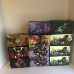 Lot of 11 MTG Magic The Gathering Empty Card Storage Bundle Boxes Collectible - Image 1