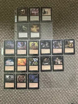 Magic: The Gathering Lot/Incomplete Visions Set with Natural Order, Necromancy - Image 1