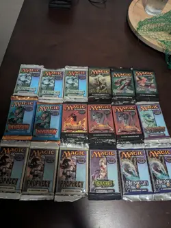 magic the gathering booster packs sealed lot All pre 2005 18 pakcs - Image 1