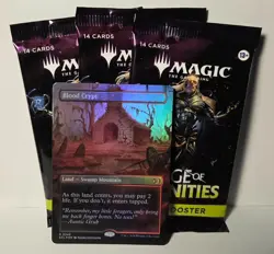 Blood Crypt Foil Mint Lorwyn Eclipsed + 3 Booster Pack Lot Magic The Gathering - Image 1