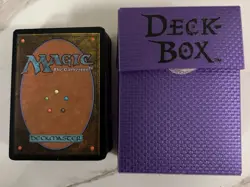The Gathering MTG Card Lot & Ultra Pro Purple Deck Box Magic The Gathering MTG - Image 1