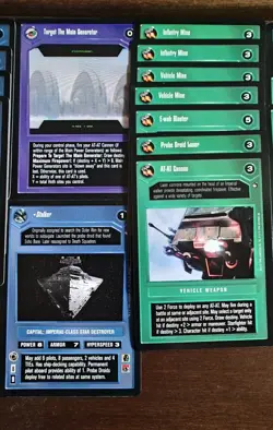 Star Wars CCG Decipher - Hoth - 140 Card Lot - 70 Light + 70 Dark Side - Image 1