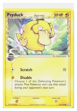 PSYDUCK Δ 81/110 COMMON HOLON PHANTOMS POKEMON NEAR MINT - Image 1