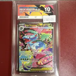 Pokemon TCG Mega Evolution Mega Venusaur EX SIR 177/132 English Ace 10 - Image 1