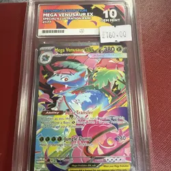 Pokemon TCG Mega Evolution Mega Venusaur EX SIR 177/132 English Ace 10 - Image 3