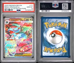 Pokemon TCG Mega Venusaur ex SIR Holo 177/132 EN PSA 10 Mega Evolution - Image 3