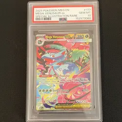 The Pokemon Company Pokemon TCG Mega Venusaur ex SIR Holo 177/132 EN PSA 10 - Image 1