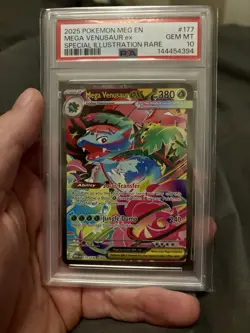 Mega Venusaur EX 177/132 - Pokemon TCG - Mega Evolution - SIR - PSA 10 - Image 1