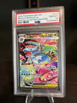 Pokemon TCG Mega Venusaur EX SIR 177/132 PSA 10 Mega Evolution Gem Mint - Image 1