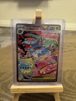 Pokemon TCG Mega Evolution Mega Venusaur EX Card 177/132 Sir NM Condition - Image 1
