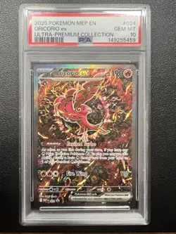 2025 POKEMON MEP EN-ME UPC BLACK STAR PROMO #024 ORICORIO ex PSA 10 - Image 1