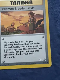 Pokemon Breeder Fields 62/64 Neo Revelation Regular - Image 4