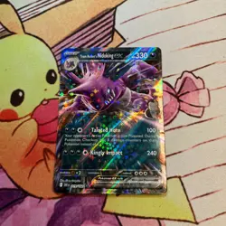 Team Rocket's Nidoking ex 119/182 Double Rare Destined Rivals Pokemon Holo NM - Image 1