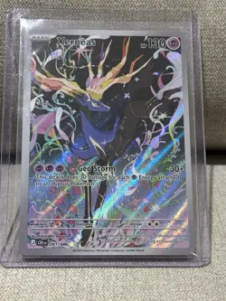 Pokemon TCG Xerneas 091/086 Crown Zenith Rare Full Art Holo Card English - Image 1