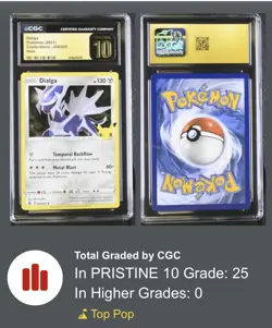2021 POKEMON CELEBRATIONS #020 DIALGA CGC 10 PRISTINE - Image 1