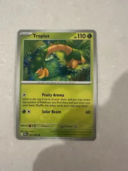 Tropius Pokemon GO 001/084 Holo English 2022 Basic Pokemon Card 110 HP - Image 1