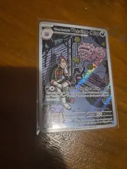 Pokemon TCG Team Rockets Weezing Illustration Rare Destined Rivals 199/182 - Image 1