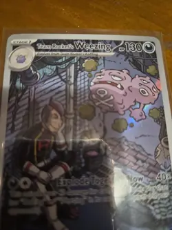 Pokemon TCG Team Rockets Weezing Illustration Rare Destined Rivals 199/182 - Image 3
