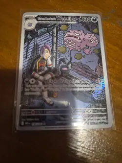 Pokemon TCG Team Rockets Weezing Illustration Rare Destined Rivals 199/182 - Image 4