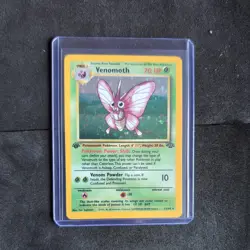 Pokemon Card Venomoth Jungle 1st Edition Rare Holo 13/64 WOTC - Image 1